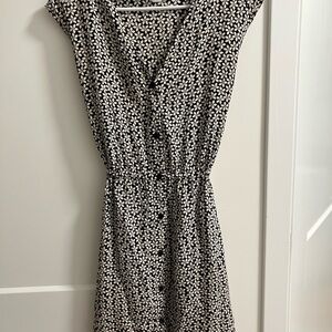 Diane Von Furstenberg Black and White Midi Dress